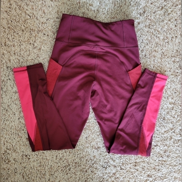 Champion workout legging maroon and pink S - Picture 3 of 7